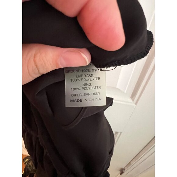 Alexis Brenna Romper‎ Black Garden Embroidered Floral Cold Shoulder Sx Small NWT - Picture 7 of 7